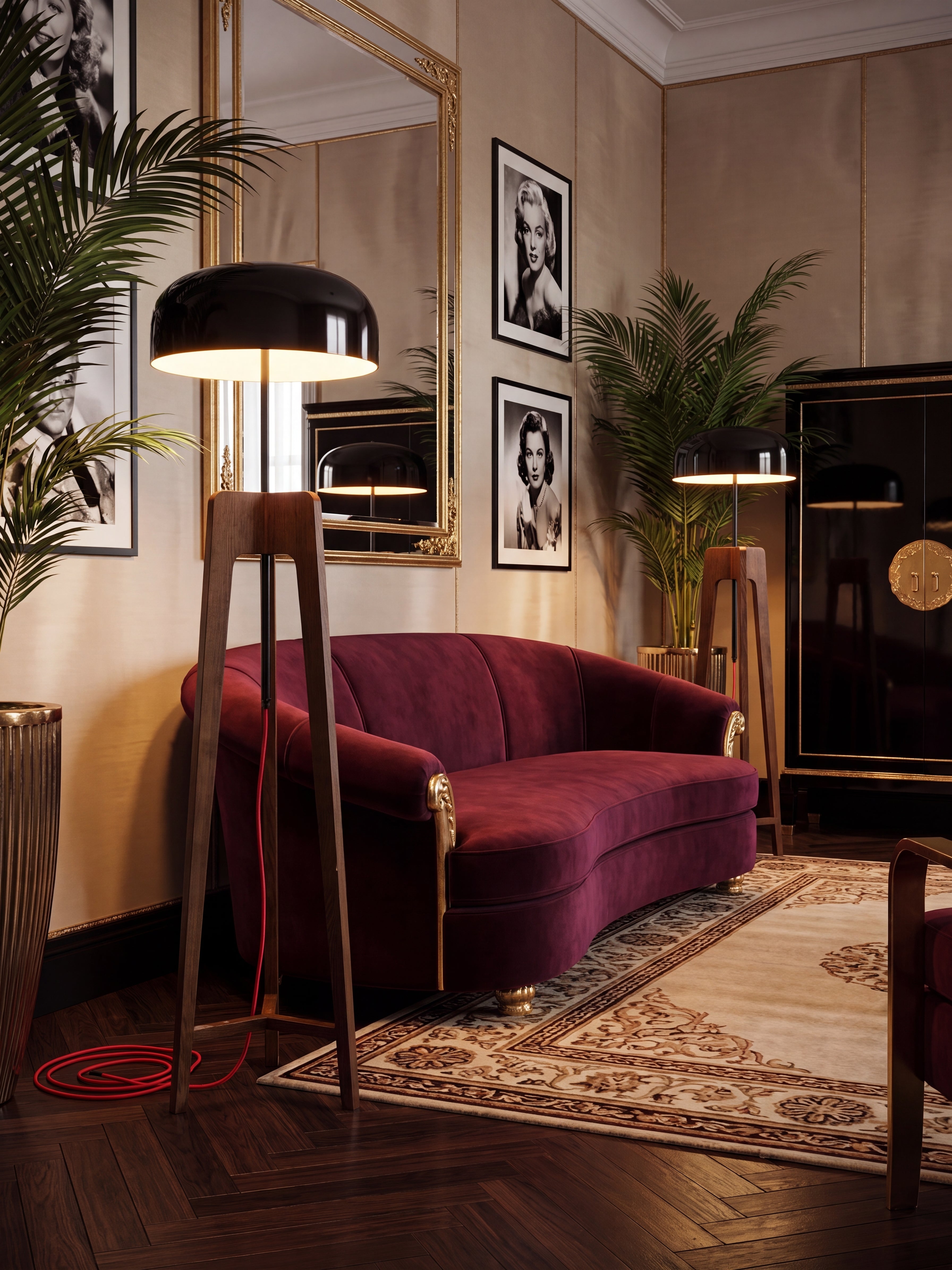 The Crescent Limited Edition Floorlight - Art Deco Collection